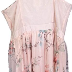 Formal Light Pink Long Strapless Dress